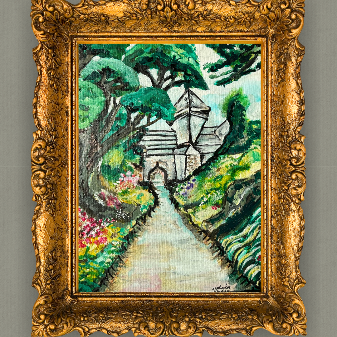"Path to the Garden Gate" - Original Acrylic Painting
