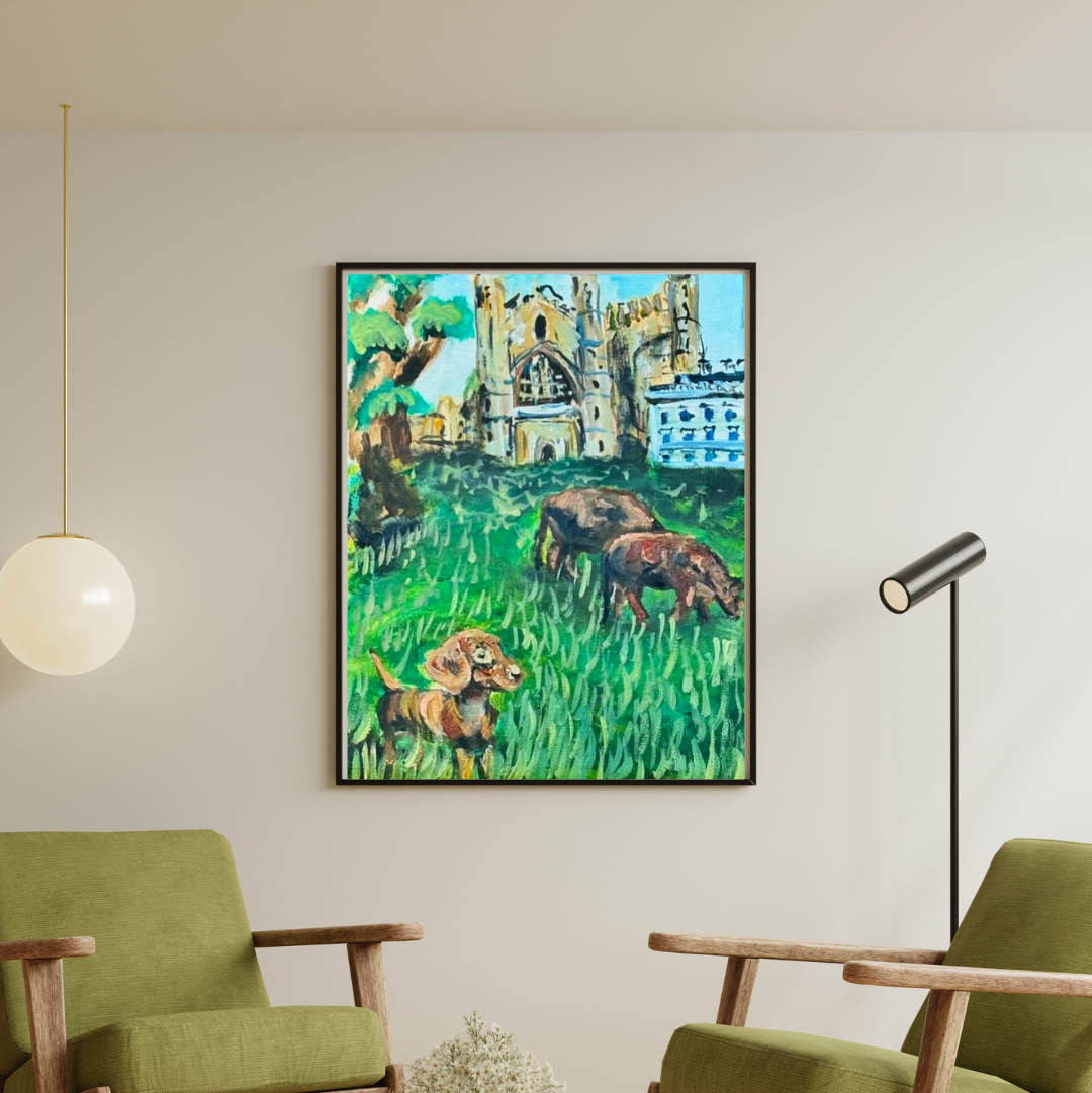 “Cambridge Pastures” – Original Acrylic Painting