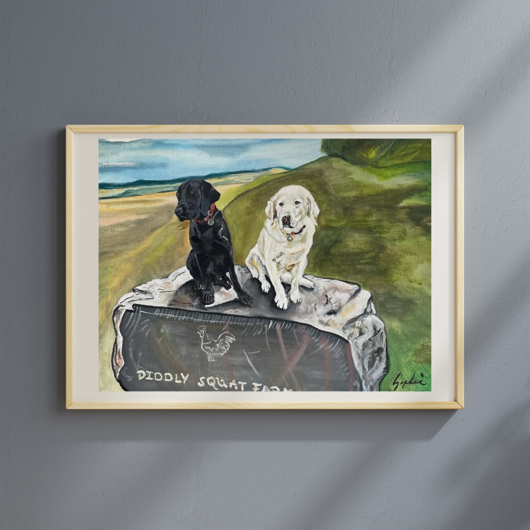 “Diddly Dogs” – Original Acrylic Painting