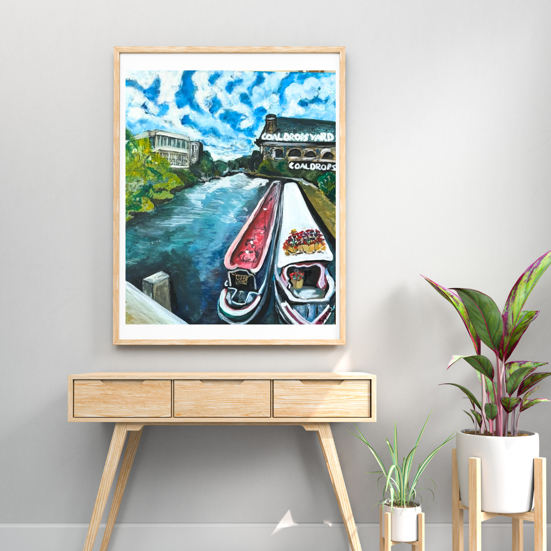 “Regent’s Canal – Coal Drops Yard” – Original Acrylic Painting
